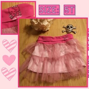 🌞 3/$20 HELLO KITTY Pink Tutu Skirt Girls